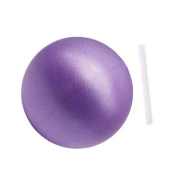 Imagem de KiBcsLic Bola Pequena de Pilates, Equipamento de Ginástica, Bola de Ginástica de 15 Cm de Espessura, Bola de Prática de Dança, Macia, Roxo
