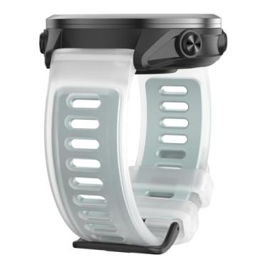 Imagem de ISBAKE Pulseiras de relógio compatíveis com Garmin Forerunner 570 47 mm/Vivoactive 4/Venu 3, pulseira de silicone TPU de 22 mm para Forerunner 265/Forerunner 255/Venu 3