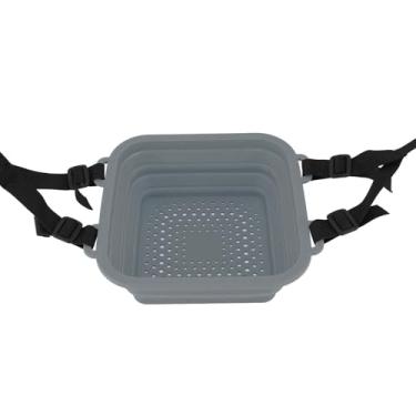 Imagem de FTVOGUE Balde de Banheira de Banho de Silicone Dobrável Balde Portátil Eficiente de Banho de de Gelo Com Tecnologia de Refrigeração Rápida para Viagens Em Casa (Cinza)