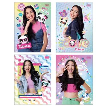 Imagem de Kit c/ 4 Caderno Brochura Grande Univ. Luluca 80 Folhas - Tilibra
