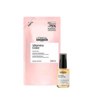 Imagem de Kit L'Oréal Professionnel Vitamino Color Repair Shampoo Refil Oil 30 (