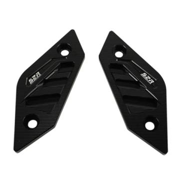 Imagem de Fenteer Capa decorativa para remoção de pedal traseiro, resistente, substituição direta de peças de pedal, pedais de metal, apoio para os pés para 800NK