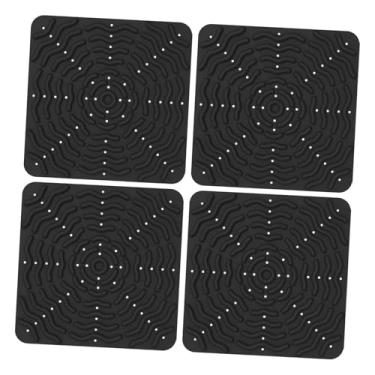 Imagem de IEUDNS 4 peças de almofadas para de galinhas, cama para galinheiro, suprimentos portáteis macios e fáceis de limpar, acessórios para galinheiro, Preto