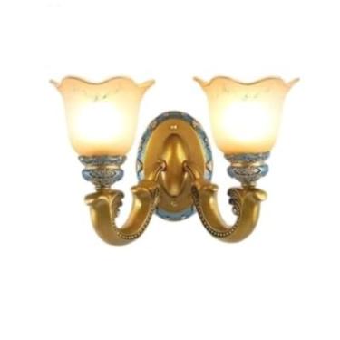 Imagem de Iluminação De Fundo De TV De Estilo Europeu Para Sala De Estar Quarto Junto À Cama Corredor Rural Varanda Iluminação Decorativa De Escadas (Type H double head)