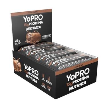 Imagem de Barra YoPRO Sabor Chocolate - Nutrata Display C/ 12 Barras de 40g