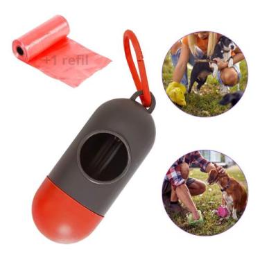 Imagem de Kit Suporte + Refil Cata Caca Saquinhos Higiênicos Cachorro - Luatek