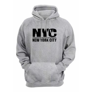 Imagem de Moletom Estampado Flanelado Unissex New York City Com Bolso - lgamn, C