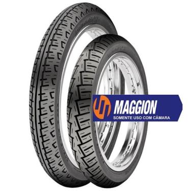 Imagem de Par Pneu 80 100 14 E 60 100 17 Biz Pop Winner Maggion Novo Para Uso Co