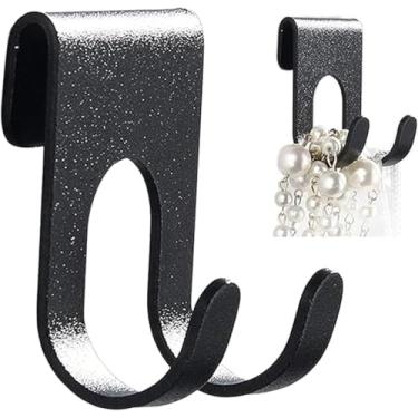 Imagem de Gancho De Chuveiro, Gancho De Parede Para Banheiro | Ganchos Para Cesta De Banheiro, Gancho De Cabides Multifuncionais Para Bucha, Roupão, Black