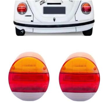 Imagem de Par Lente Traseira Fusca Fafá 1979/86 Itamar 1993/96 Âmbar - Indcar