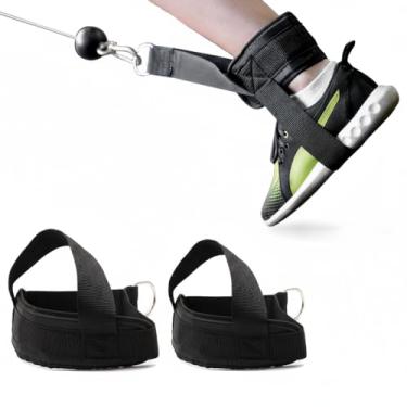 Imagem de Par Tornozeleiras Puxador Polia Alça Cross Over Reforçada Profissional Consport