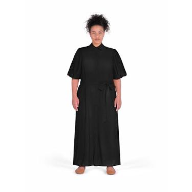 Imagem de City Chic Vestido feminino plus size - Freya liso, Preto, 52