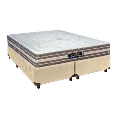 Imagem de Conjunto Cama Box Blindado Casal + Colchão Molas Ensacadas Legriff Sankonfort