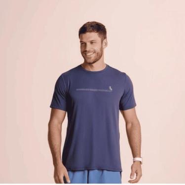 Imagem de Camiseta Lupo Sport T-Shirt Poliamida Básica 77053-004, Azul, 49, M