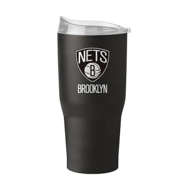 Imagem de FANMATS Copo de aço inoxidável NBA Brooklyn Nets 850.5 g – Acabamento em pó durável – Cabe na maioria dos porta-copos, copo NBA oficialmente licenciado – Mantém bebidas quentes e frias