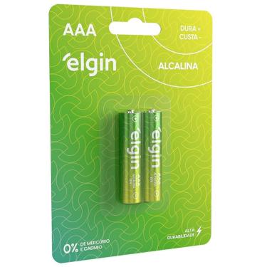 Imagem de Pilha Alcalina Palito AAA Cartela 02UN ELGIN