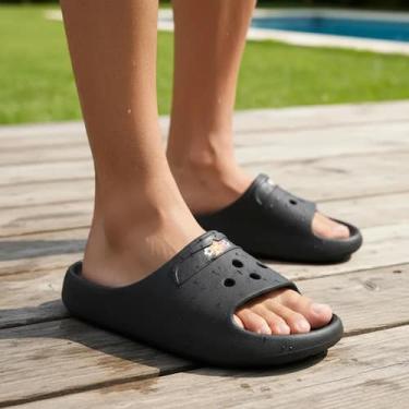 Imagem de Chinelo Nuvem Slide Infantil Tendencia Casual Divertido Fofo Estiloso 