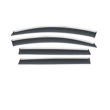 Imagem de GRJQRKHZ Defletor de janela lateral de carro para P&eugeot 408 2014-2022 Weathershied viseira de porta vento sol proteção chuva janela lateral defletores de vento