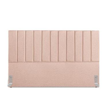 Imagem de Cabeceira de Casal King Dalia 195 cm Linho Rosa Com Frame - Tifanny De