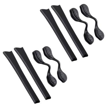 Imagem de BLAZERBUCK Kits de meias de reposição para óculos de sol Oakley Radar Path/Radar Range/Radar Edge/Radar Pitch – Preto + Preto