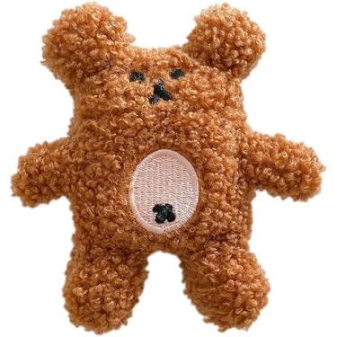 Imagem de SGVAHY Capa peluda para Airpods 3, desenho animado 3D, engraçado, design de pelúcia, ursinho, macio, quente, fofo, com chaveiro, kawaii, capa protetora antiqueda, mulheres e meninas