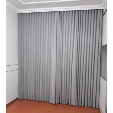 Imagem de Forro Para Cortina De - Tecido Blackout Para Quarto E Sala - Acabamento Perfeito(4,00X2,50 CINZA)