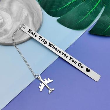 Imagem de Marcador de página aeromoça aeromoça aviação presente piloto apresenta comissário de bordo presentes para amantes de avião, marcador de página, voo, estudante, formatura, lembrança, Natal, aniversário