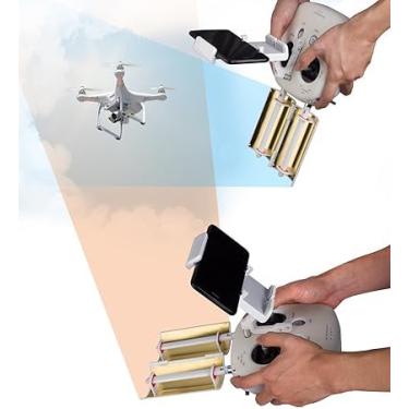 Imagem de Amplificador de sinal de antena parabólico dobrável para DJI Phantom 4/Pro/Advanced/Pro V2.0/RTK; 3/Pro/4K/SE/Professional/Advanced; Inspire 1/2 controlador transmissor sinal para extensão estendida