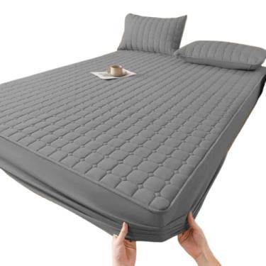 Imagem de Protetor de Colchão King Impermeável, em Poliéster, 193x203x40cm, Com Elástico em Toda Volta, Cores Aleatórias, Para Uso Doméstico