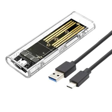 Imagem de Case Ssd M2 Nvme E Sata Ngff Usb 3.1 Tipo C 10gbps Adaptador Externo Ssd Compatível Com Pcie, Hd, Notebook E Desktop