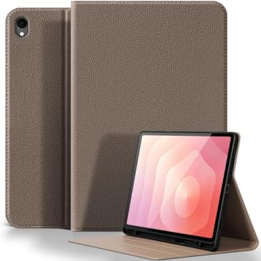 Imagem de XFYKJIN Capa para Samsung Galaxy Tab S11 de 11 polegadas 2025, capa fólio fina com suporte para caneta S, despertar/hibernar automaticamente, suporte ajustável, capa rígida à prova de choque, couro de