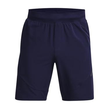 Imagem de Under Armour - Short masculino Unspable, cor azul marinho/preto (410), tamanho: grande