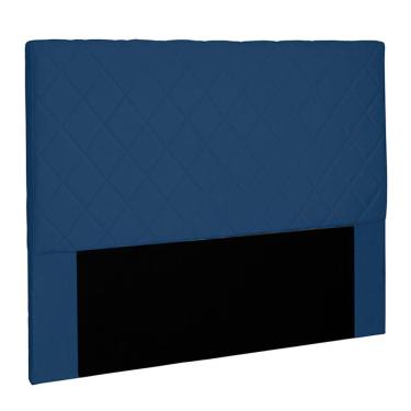 Imagem de Cabeceira Decorativa King Size 1,95m Givenchy Azul Marinho