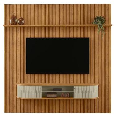 Imagem de Painel Bancada 75 Pol 245x238 Cm Bugatti Cumaru Opala Madetec Cumaru O