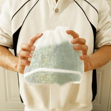 Imagem de 12 peças de nylon de malha fina saco de leite de soja reutilizável boca larga saco de enchimento de bolinho pano de xadrez com cordão para suco de café, queijo fresco vegetal