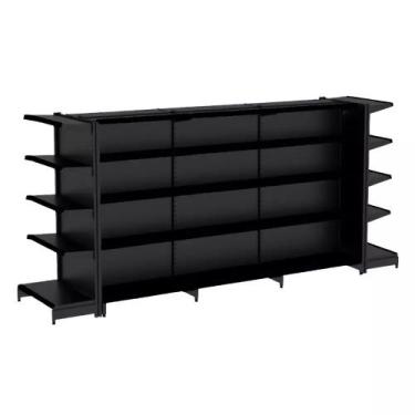 Imagem de Gondola Centro 170 Fit Ate 3 Metros 2 Ponta Preto 40b Pe Preto - AMAPÁ