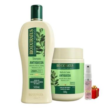 Imagem de kit 1 Shampoo 1 Banho creme Antiqueda Jaborandi 500 ml Bio Extratus + 