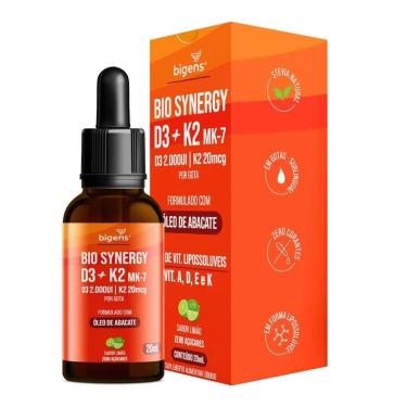 Imagem de Bio Synergy D3+k2 Gotas - 20ml Limão - Bigens-Masculino