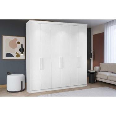 Imagem de Guarda Roupa Casal 6 Portas C/ 2 Gavetas Ph 1707 Branco - Herval