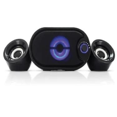 Imagem de Caixa de Som Subwoofer 2.1 USB/SD/Bluetooth 11W p/ PC KP-6018BH