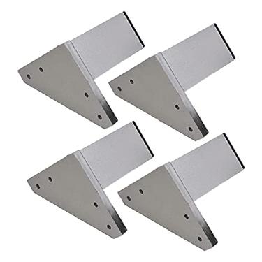 Imagem de Conjunto de 4 pernas de móveis de plástico para substituição de móveis pés de sofá pés de plinto pés de móveis elevadores de móveis pés de armário para poltronas de cozinha ou banheiro, sofá
