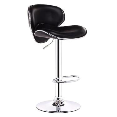 Imagem de Banqueta alta de poliuretano, cadeira de bar borboleta, minimalismo, pub, bancos de bar com apoio para os pés e encosto para bares, balcões, bares domésticos, ilhas de cozinha, cafés