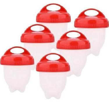 Imagem de Kit 6 Formas Em Silicone Para Cozinhar Ovos - Clink