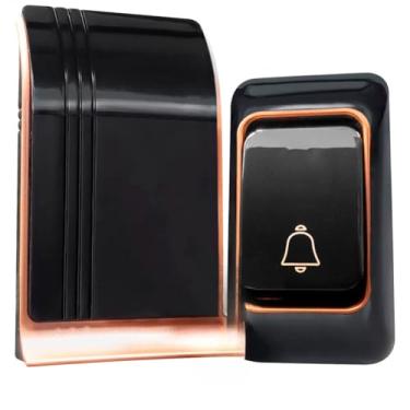 Imagem de Campainha sem Fio, Bivolt a Prova D'água Residencial com 38 Toques Longo Alcance Ate 150 Metros, 10,3cm X 4,8cm X 6cm