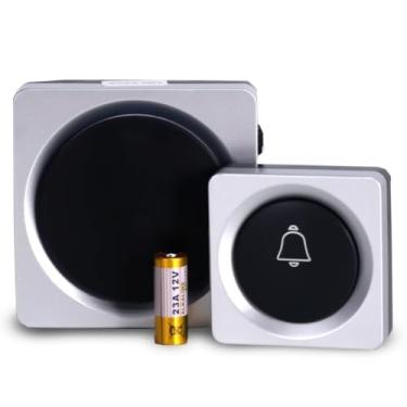 Imagem de Campainha sem Fio, Campainha sem Fio Bivolt a Prova D'água Longo Alcance 150m Residencial com 38 Toques(PRETO)
