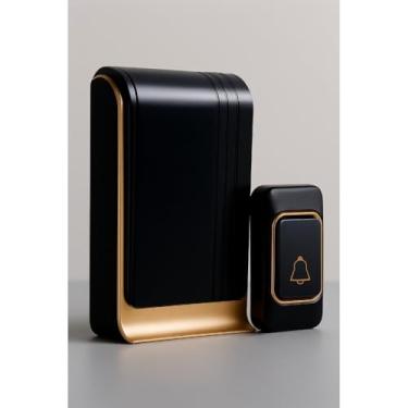 Imagem de Campainha sem Fio, Campainha Residencial, Design Elegante Bivolt 110/220, 10cmx6x2(JK01-AC Preto)