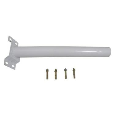 Imagem de Suporte Luminaria Solar Barra Poste Aço Rua Quintal Jardim - Economia 