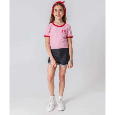 Imagem de Short Juvenil Jeans Marisa Tam 10 a 16 Preto-77117, 16, Jeans azul