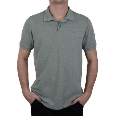 Imagem de Camisa Polo Masculina Ogochi Slim Essencial Verde - 007-Masculino