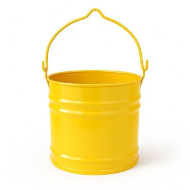 Imagem de Mini Balde Galvanizado 3 Litros - Colorido para Jardim, Horta e Decoração